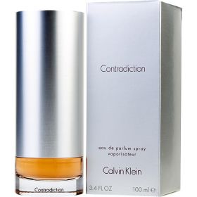 CONTRADICTION by Calvin Klein (Scent: Lily of the Valley, Orchid, False Jasmine, Rose, Lily, Peony, Jasmine, Lilac, Eucalyptus, Blackberry, Musk, Tonka Bean, Sandalwood, Option: WOMEN, size: 3.4 OZ)