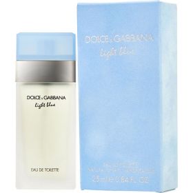 D & G LIGHT BLUE by Dolce & Gabbana (Scent: Sicilian Lemon, Bellflower, Cedar, Apple, Jasmine, Bamboo, White Rose, Cedar, Amber, Musk, Option: WOMEN, size: 0.84 OZ)