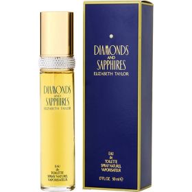 DIAMONDS & SAPPHIRES by Elizabeth Taylor (Scent: a fresh cut floral bouquet of lily of the valley, rose, ylang-ylang, jasmine and spice.  A later hint of musky sandalwood., Option: WOMEN, size: 1.7 OZ)