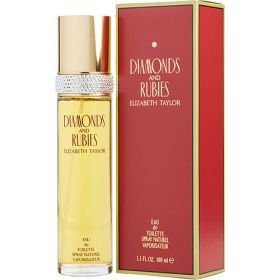DIAMONDS & RUBIES by Elizabeth Taylor (Scent: Lily, Red rose, Almond wood, Peach, Lilac, Option: WOMEN, size: 3.3 OZ)