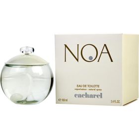 NOA by Cacharel (Scent: Peony, Peach, Freesia, White Musk, Green Notes, Plum, Lily of the Valley, Ylang-Ylang, Rose, Jasmine, Lily, Green Grass, Coffee, Vanilla, Cedar, Tonka Bean, Incense, Sandalwood, Coriander, Option: WOMEN, size: 3.4 OZ)