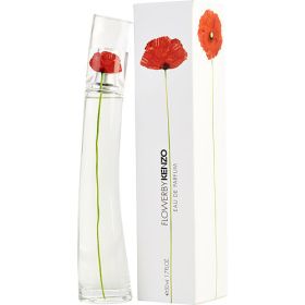 KENZO FLOWER by Kenzo (Scent: Mandarin Orange, Bulgarian Rose, Hawthorn, Black Currant, Rose, Parma Violet, Jasmine, Opoponax, Incense, White Musk, Vanilla, Option: WOMEN, size: 1.7 OZ)