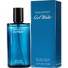 COOL WATER by Davidoff (Scent: Coriander, Lavender, Green Notes, Calone, Rosemary, Mint, Sea Water, Geranium, Neroli, Jasmine, Sandalwood, Amber, Tobacco, Cedar, Oakmoss, Musk, Option: MEN, size: 2.5 OZ)