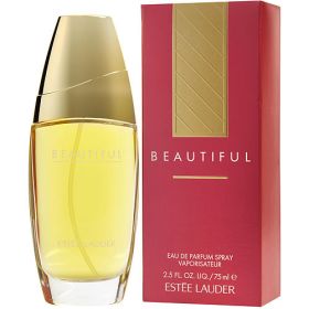 BEAUTIFUL by Estee Lauder (Scent: Bergamot, Lily, Galbanum, Mandarin Orange, Cassis, Rose, Fruity Notes, Lemon, Black Currant, Orange Blossom, Jasmine, Ylang-Ylang, Marigold, Lilac, Tuberose, Geranium, Neroli, Freesia, Carnation, Lily of the Valley, Sage, Narcissus, Magnolia, Mimosa, Cham, Option: WOMEN, size: 2.5 OZ)