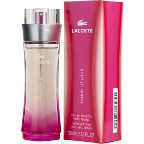 TOUCH OF PINK by Lacoste (Scent: Cardamom, Blood Orange, Peach, Coriander, Orange, Cardamom, Violet Leaf, Jasmine, Coriander, Carrot Seeds, Vanilla, Musk, Sandalwood, Option: WOMEN, size: 1.6 OZ)