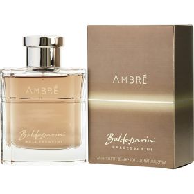 BALDESSARINI AMBRE by Baldessarini (Scent: Mandarin Orange, Apple, Whiskey, Leather, Violet, Option: MEN, size: 3 OZ)