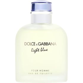 D & G LIGHT BLUE by Dolce & Gabbana (Scent: Bergamot, Grapefruit, Juniper, Sicilian Mandarin, Pepper, Brazilian Rosewood, Rosemary, Incence, Oakmoss, Musk, Option: MEN, size: 4.2 OZ)