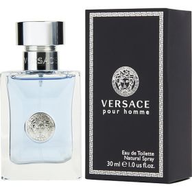 VERSACE POUR HOMME by Gianni Versace (Scent: lemon, bergamot, musk, tonka bean, clary sage, Option: MEN, size: 1 OZ)