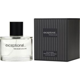 EXCEPTIONAL-BECAUSE YOU ARE by Exceptional Parfums (Scent: Citruses, Pineapple, Melon, Mint, Violet leaf, Option: MEN, size: 3.4 OZ)