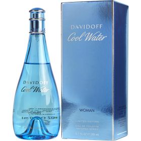 COOL WATER by Davidoff (Scent: Melon, Lily, Calone, Lotus, Black Currant, Lemon, Quince, Pineapple, Lily of the Valley, Water Lily, Rose, Jasmine, Lotus, Hawthorn, Honey, Raspberry, Musk, Vetiver, Sandalwood, Peach, Vanilla, Violet Root, Blackberry, Option: WOMEN, size: 6.7 OZ)