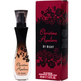 CHRISTINA AGUILERA BY NIGHT by Christina Aguilera (Scent: Pineapple, Tangerine, Rhubarb, Red Apple, Freesia, Lily of the Valley, Peach Blossom, Heliotrope, Vanilla, Amber, Oakmoss, Sandalwood, Option: WOMEN, size: 1 OZ)