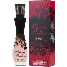 CHRISTINA AGUILERA BY NIGHT by Christina Aguilera (Scent: Pineapple, Tangerine, Rhubarb, Red Apple, Freesia, Lily of the Valley, Peach Blossom, Heliotrope, Vanilla, Amber, Oakmoss, Sandalwood, Option: WOMEN, size: 1.6 OZ)