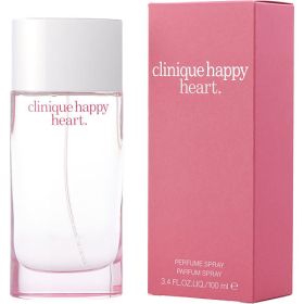 HAPPY HEART by Clinique (Scent: Mandarin Orange, Water Hyacinth, White Wood, Option: WOMEN, size: 3.4 OZ)
