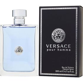 VERSACE POUR HOMME by Gianni Versace (Scent: lemon, bergamot, musk, tonka bean, clary sage, Option: MEN, size: 6.7 OZ)