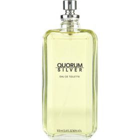 QUORUM SILVER by Antonio Puig (Scent: Bergamot, Mandarin Orange, Ginger, Cardamom, Lavender, Option: MEN, size: 3.4 OZ)