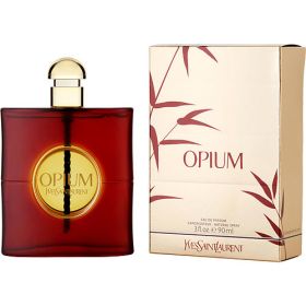 OPIUM by Yves Saint Laurent (Scent: Bergamot, Mandarin Orange, Lily-of-the-valley, Amber, Patchouli, Option: WOMEN, size: 3 OZ)