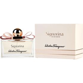 SIGNORINA by Salvatore Ferragamo (Scent: Currant, Pink Pepper, Fresh jasmin, rose, peony petals, Patchuli, pannacotta, musk, Option: WOMEN, size: 3.4 OZ)