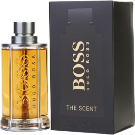 BOSS THE SCENT by Hugo Boss (Scent: ginger, mandarin orange, bergamot, mannika, leather, Option: MEN, size: 6.7 OZ)