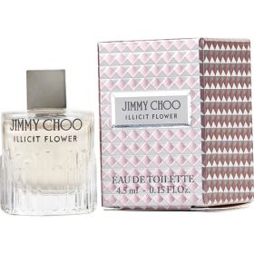 JIMMY CHOO ILLICIT FLOWER by Jimmy Choo (Scent: Mandarin Orange, Apricot, Pear, Freesia, Rose, Jasmine, Grapefruit Blossom, Benzoin, Vanilla, Musk, Cashmere Wood, Sandalwood, Option: WOMEN, size: 0.15 OZ)