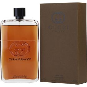 GUCCI GUILTY ABSOLUTE by Gucci (Scent: Leather, Patchouli, Cypress, Vetiver, woody notes, Option: MEN, size: 5 OZ)
