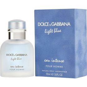 D & G LIGHT BLUE EAU INTENSE by Dolce & Gabbana (Scent: Grapefruit, Mandarin Orange, Juniper, Sea Water, Musk, Amberwood, Option: MEN, size: 1.6 OZ)