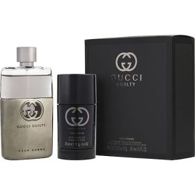 GUCCI GUILTY POUR HOMME by Gucci (Scent: lemon, lavender, orange blossom, nutmeg, dry wood, Option: MEN, size: 3 OZ)