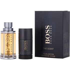 BOSS THE SCENT by Hugo Boss (Scent: ginger, mandarin orange, bergamot, mannika, leather, Option: MEN, size: 3.4 OZ)