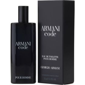 ARMANI CODE by Giorgio Armani (Scent: tonka bean, tobacco, leather, star anise, olive blossom, Option: MEN, size: 0.5 OZ)