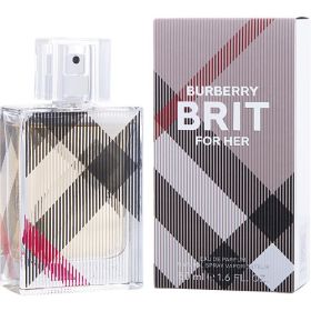 BURBERRY BRIT by Burberry (Scent: Green Almonds, Lemongrass, Pear, Lime, Mahogany, Option: WOMEN, size: 1.6 OZ)